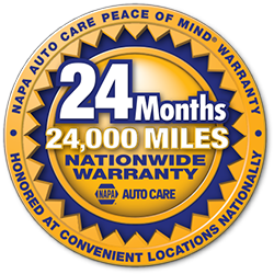 24 Months 24 Miles NAPA Auto Care Warranty | Andy's Automotive
